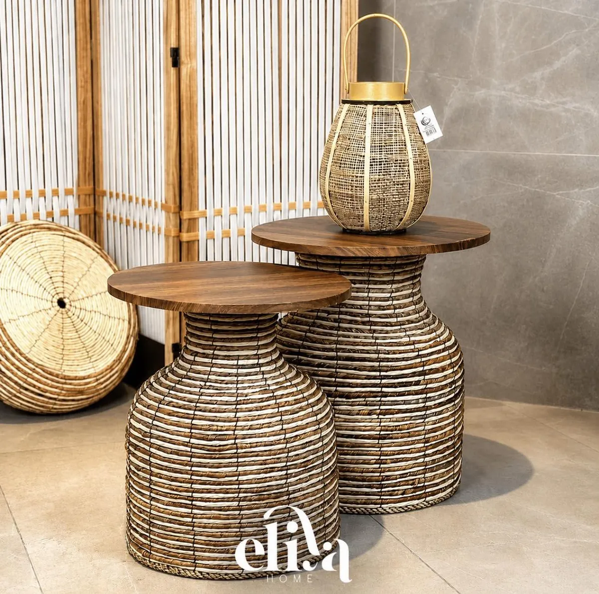 Natural Wood Table Set