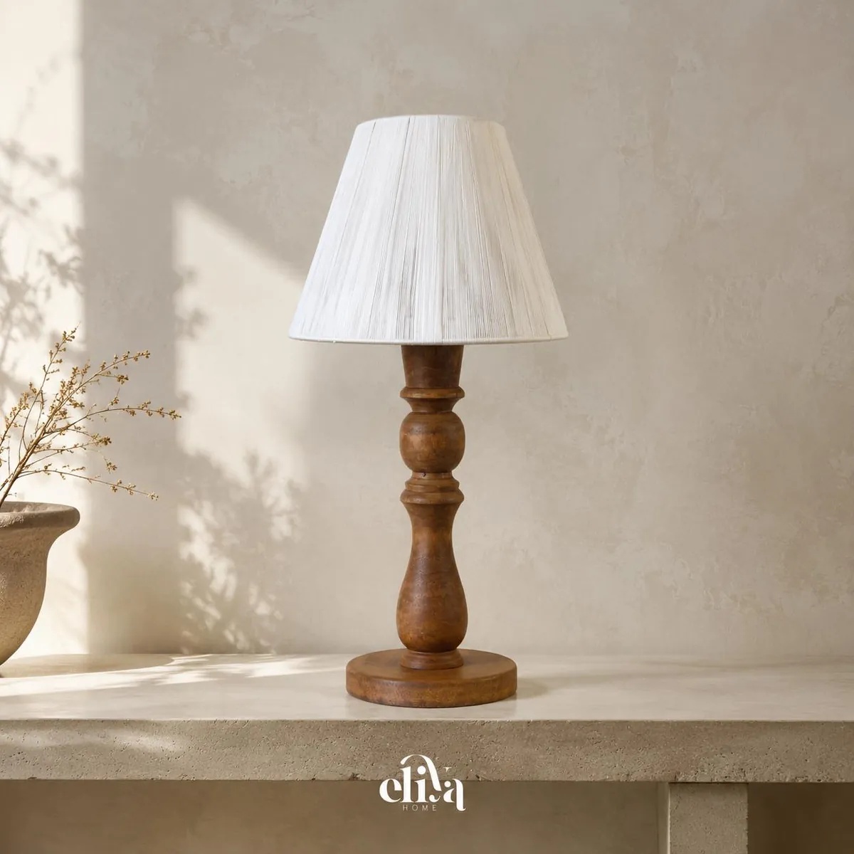 Elegant Wooden Table Lamp