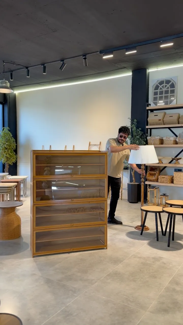 Bamboo Shoe Cabinet