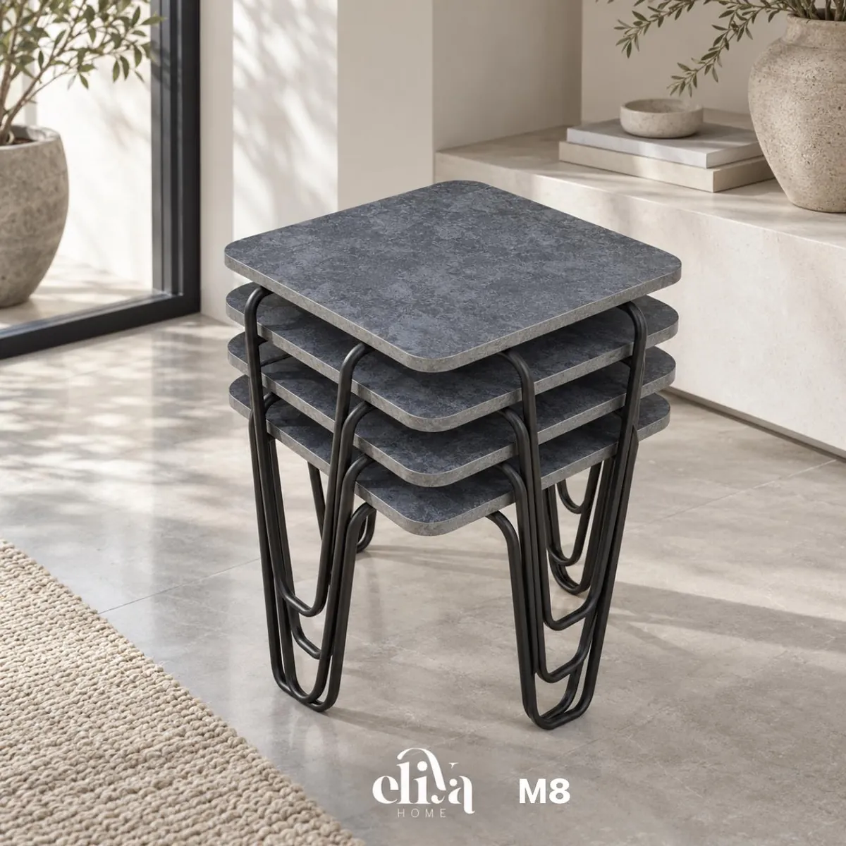 Luxury Square Nested Table Set