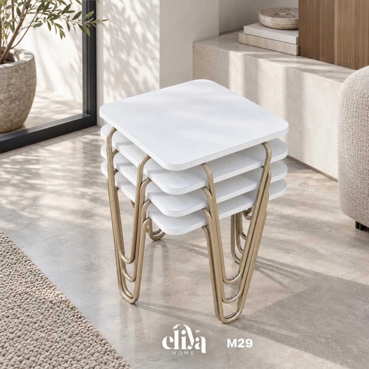 Luxury Square Nested Table Set