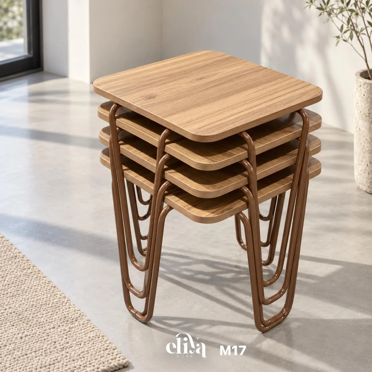 Luxury Square Nested Table Set