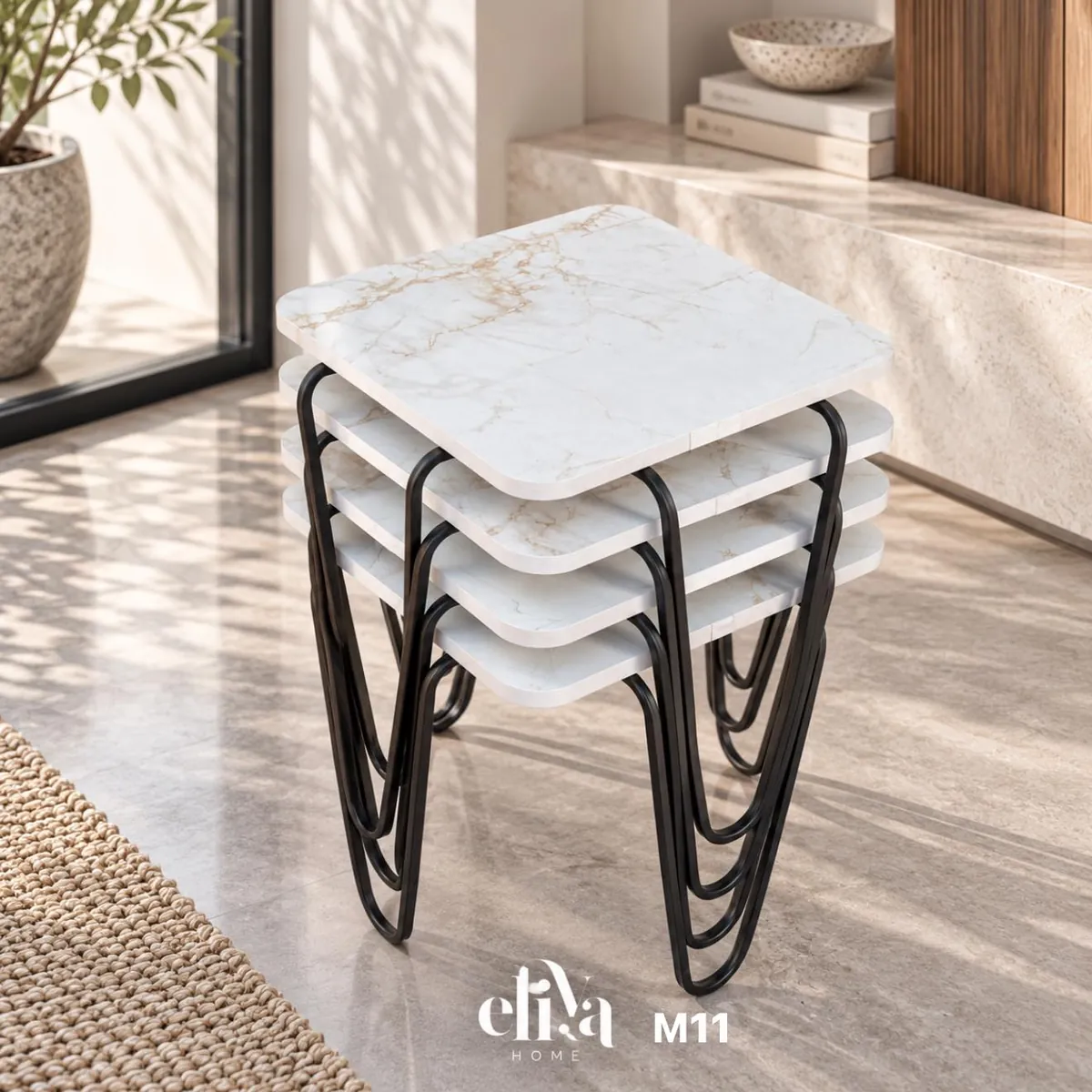 Luxury Square Nested Table Set