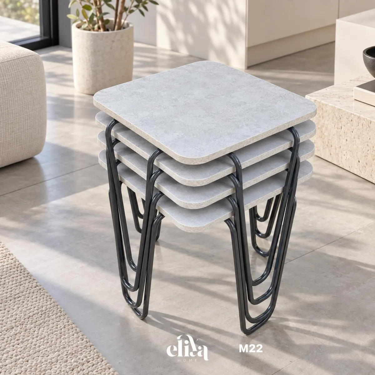 Luxury Square Nested Table Set