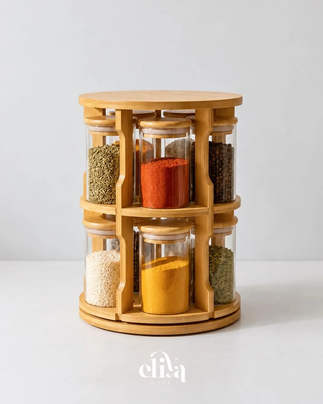 Round Spice Rack Set
