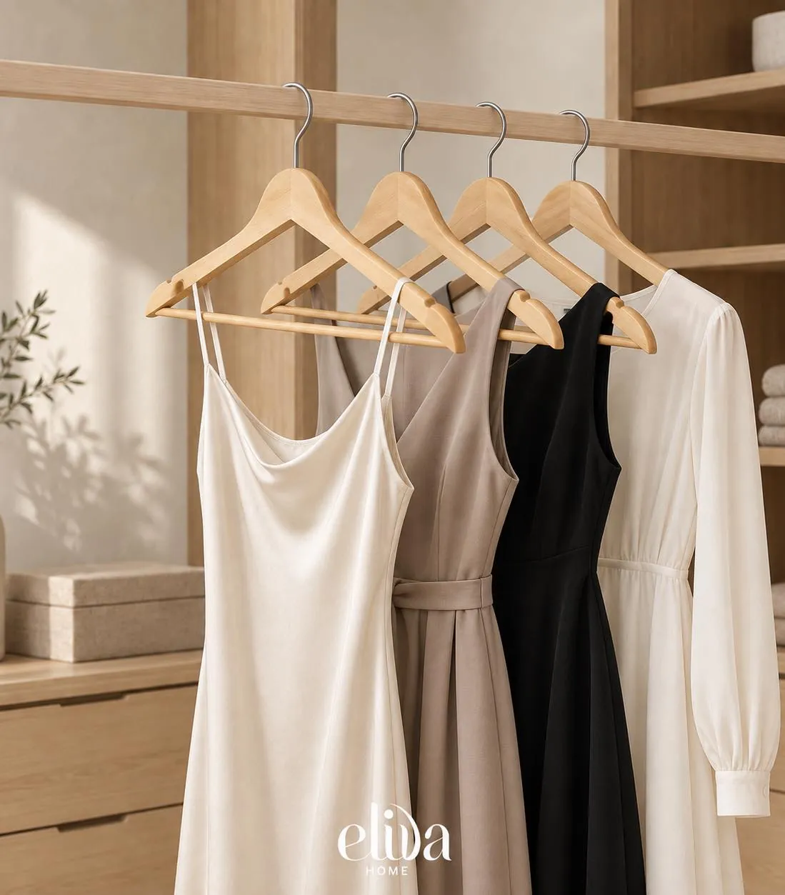 Bamboo Wooden Hangers (12 Pieces)