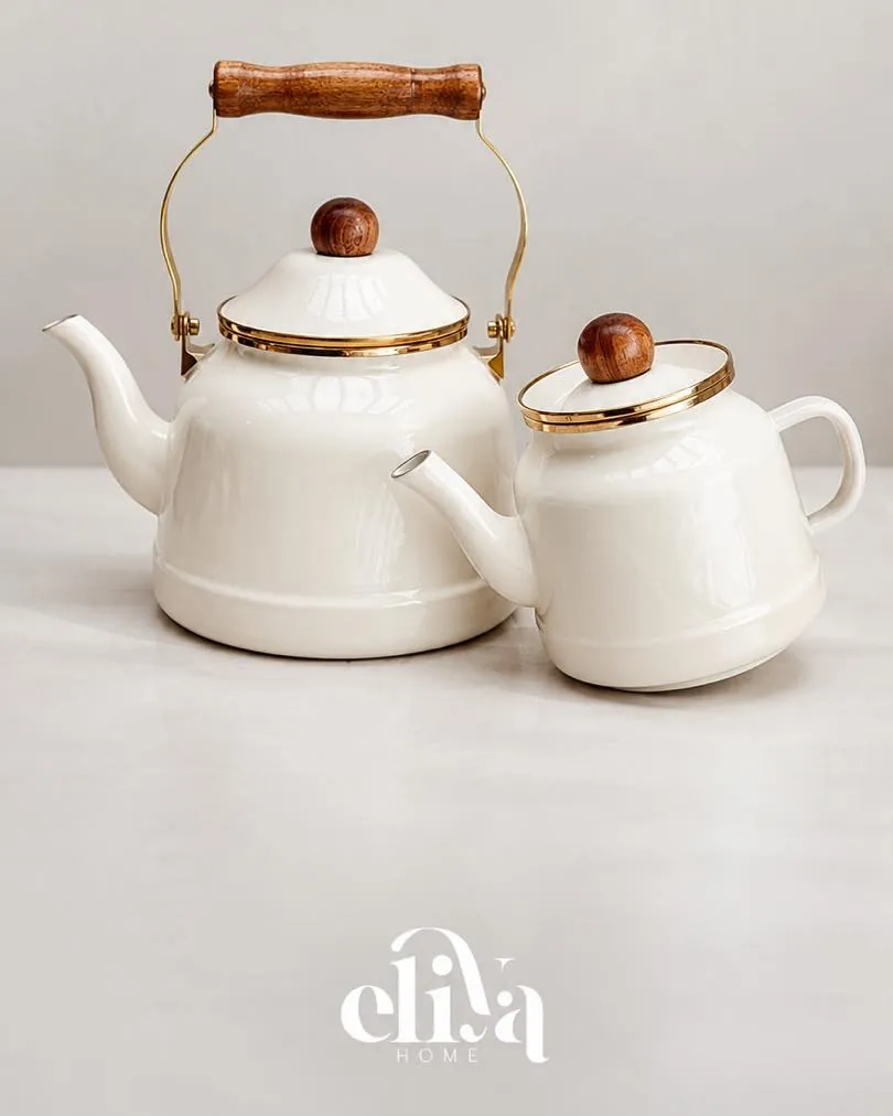 Ginko Metal Kettle and Teapot Set