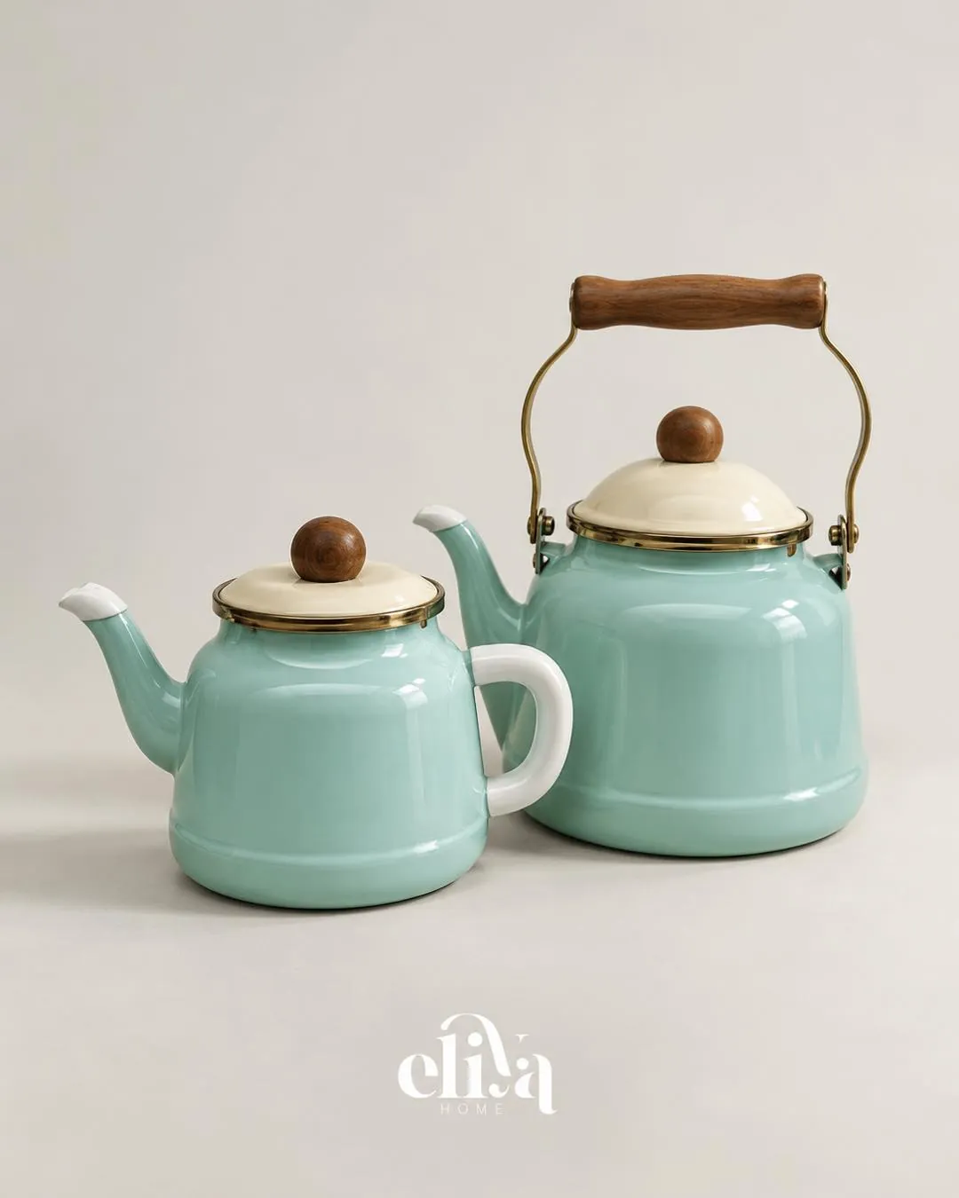 Ginko Metal Kettle and Teapot Set