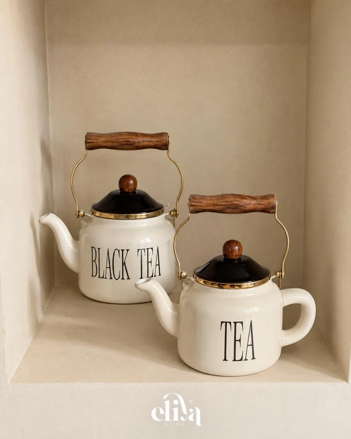 Ginko Metal Kettle and Teapot Set
