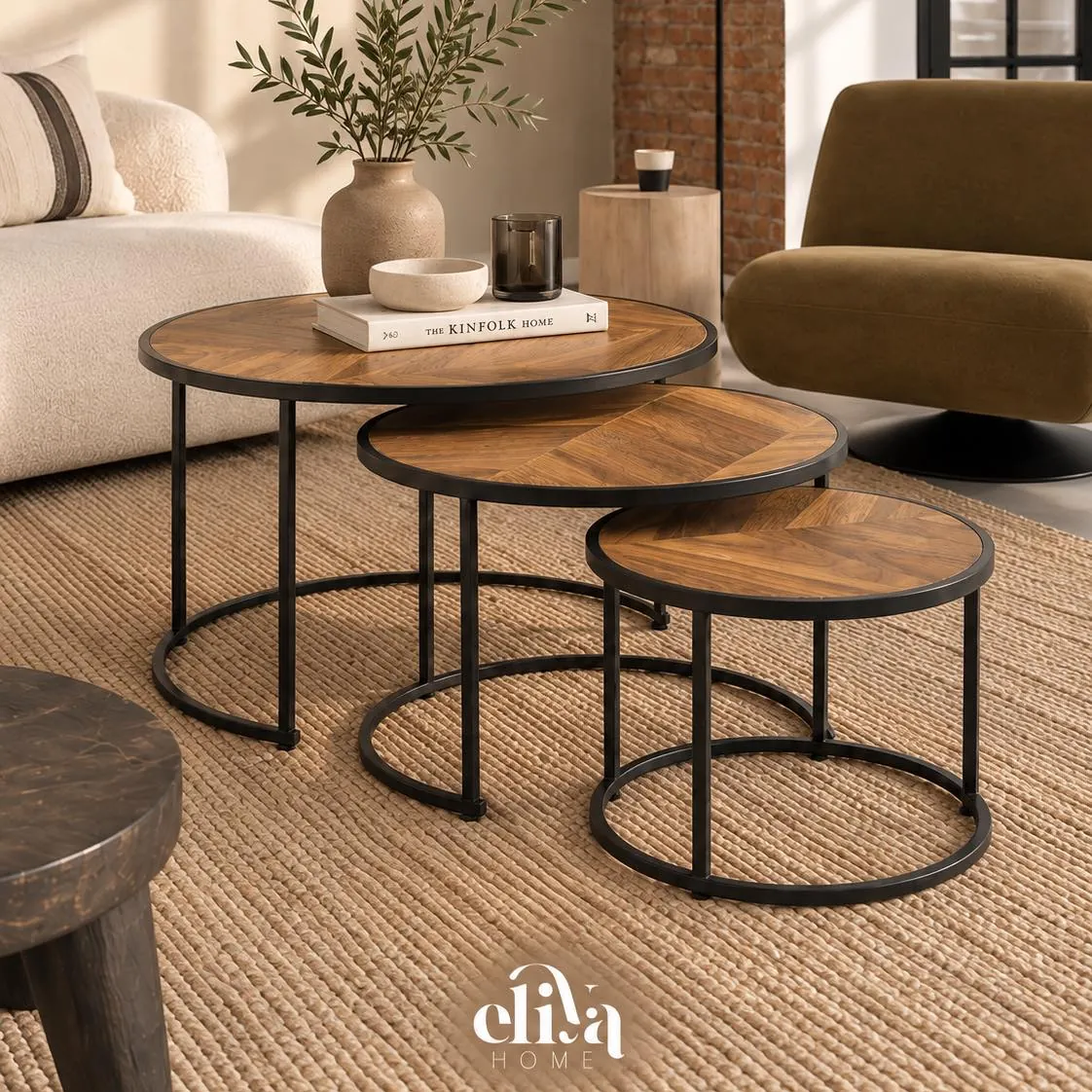 Triple Nesting Table Set