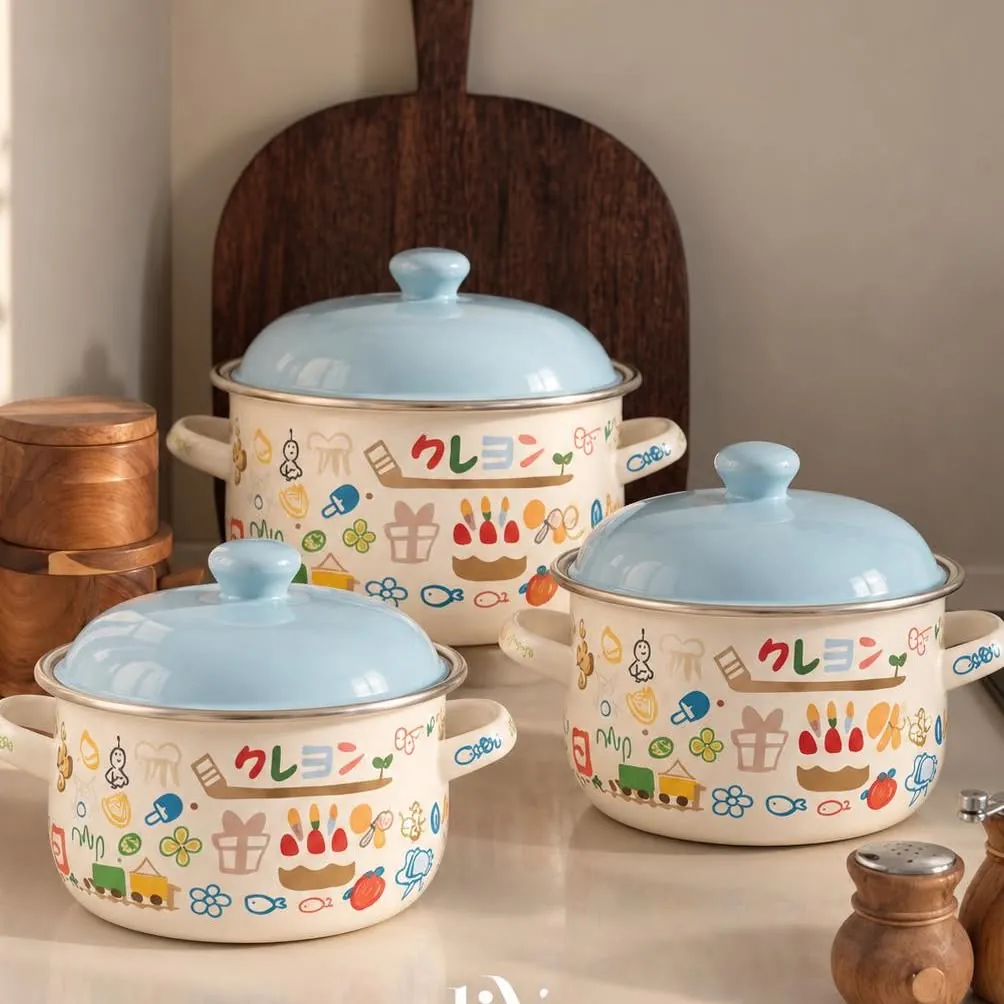 Ginko Metal Pot Set (3 Pieces)