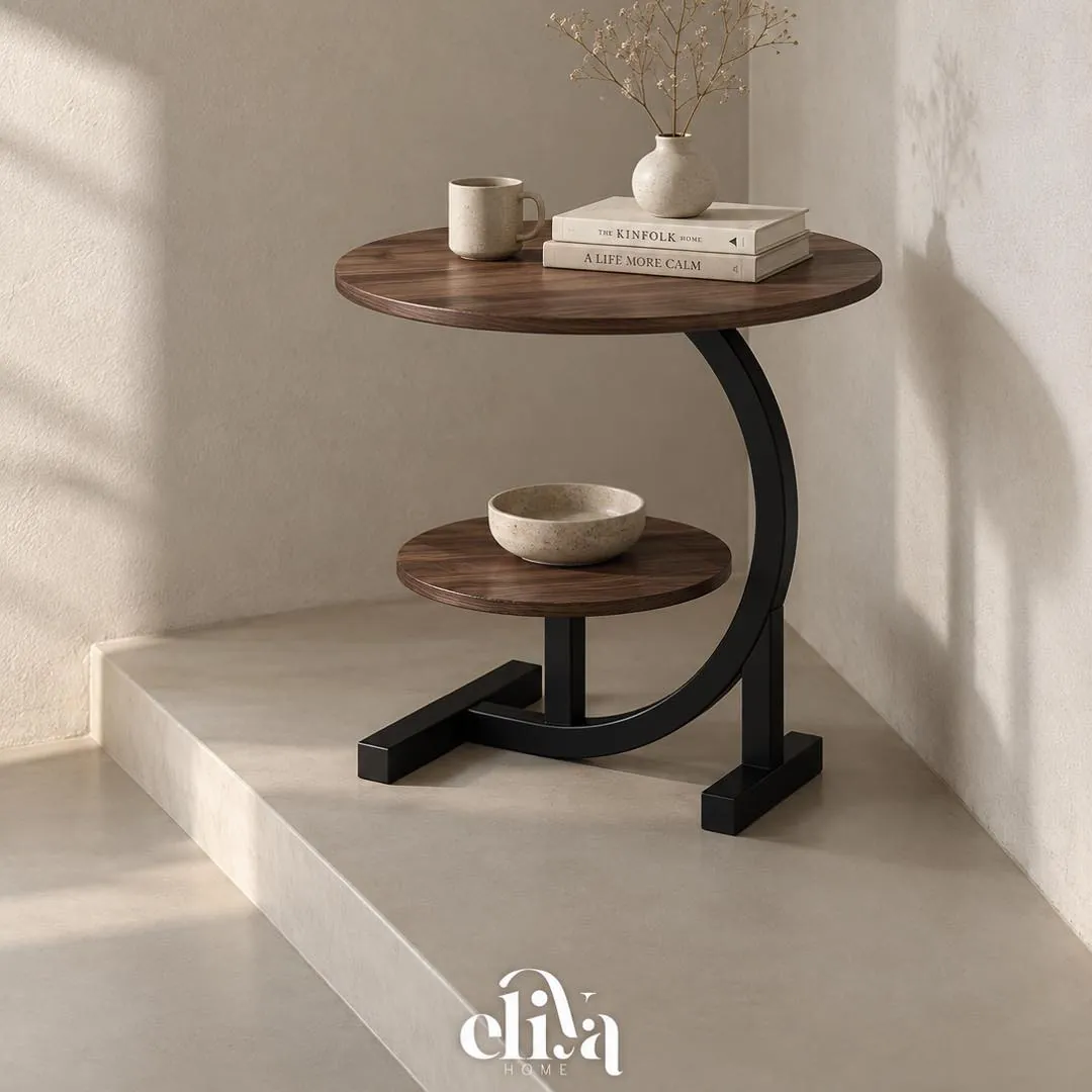 Modern C-Shape Side Table