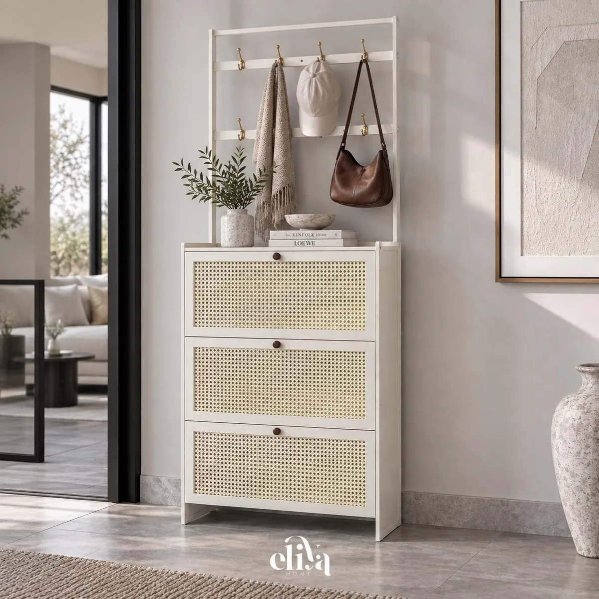 Bamboo Shoe Rack and Clothes Stand