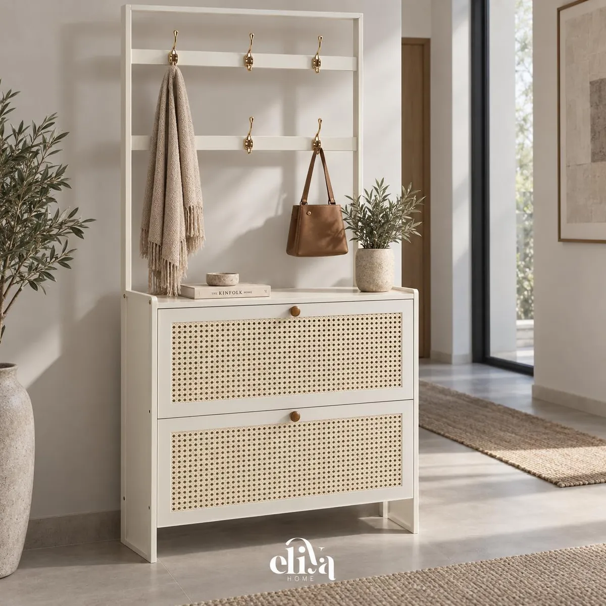 Bamboo Shoe Rack and Clothes Stand