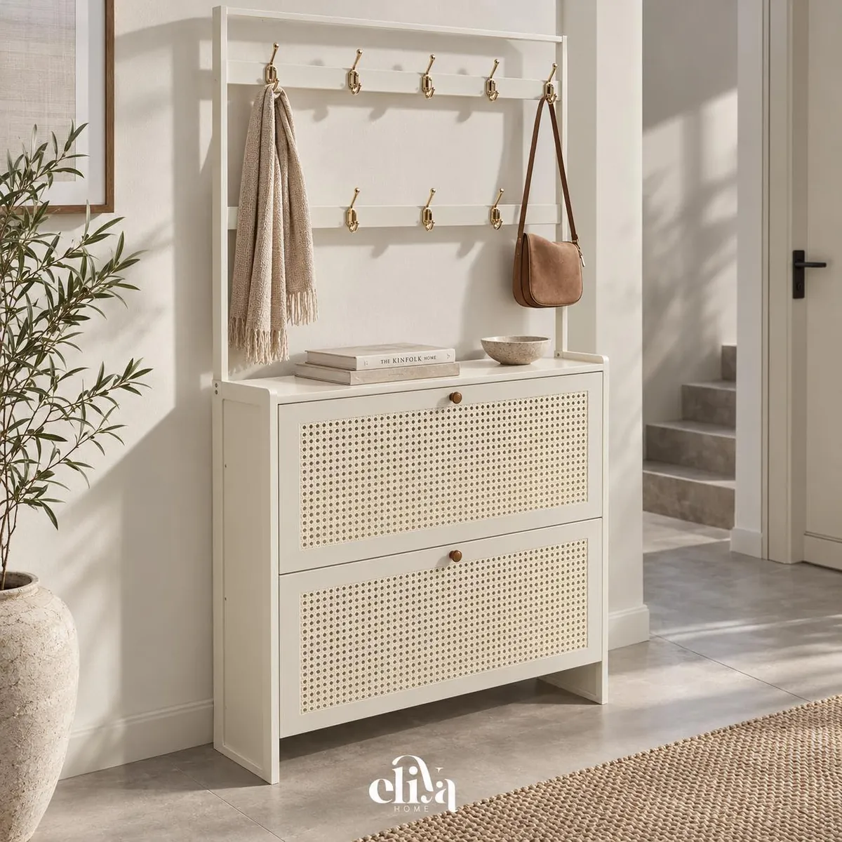 Bamboo Shoe Rack and Clothes Stand