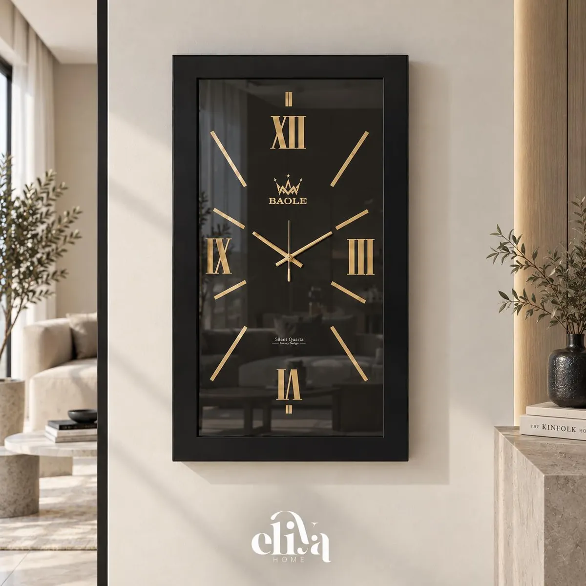 Handmade Natural Wood Floor Clock