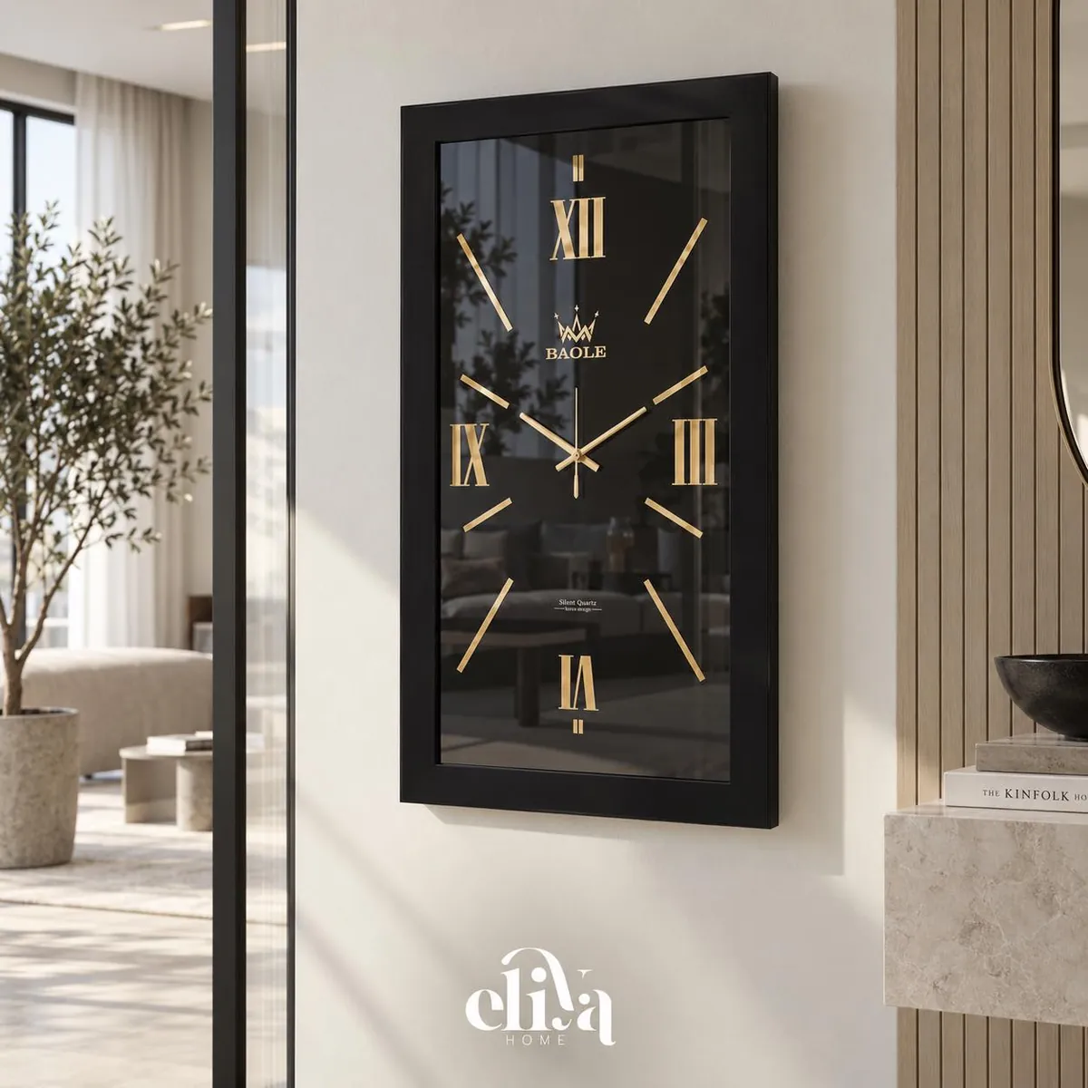 Handmade Natural Wood Floor Clock