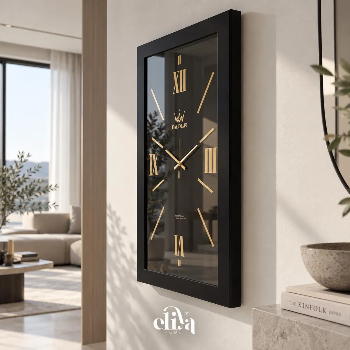 Handmade Natural Wood Floor Clock
