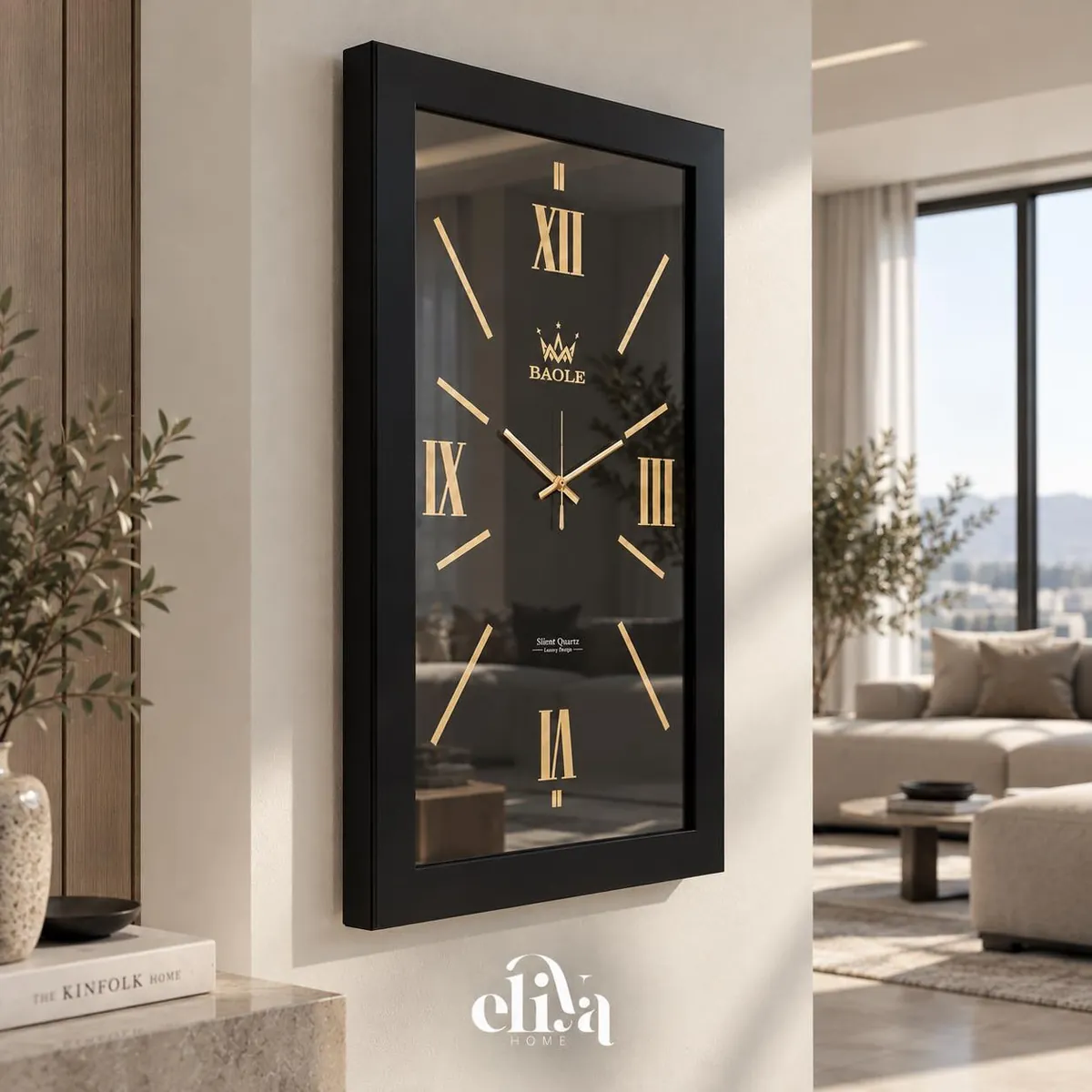 Handmade Natural Wood Floor Clock