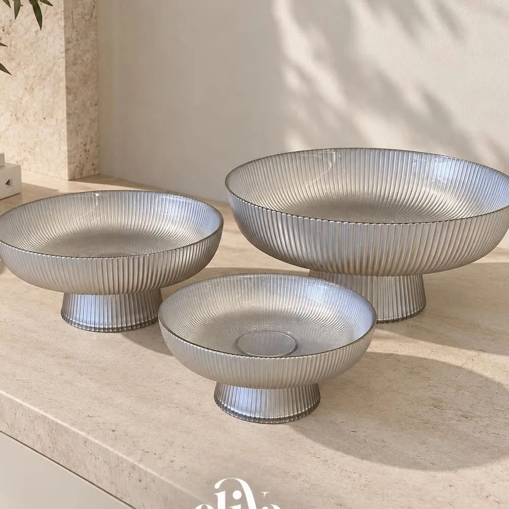 Three-Piece Metal Dessert Set