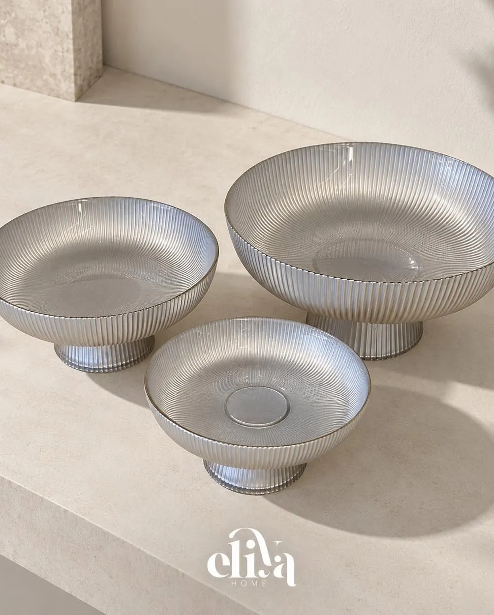 Three-Piece Metal Dessert Set