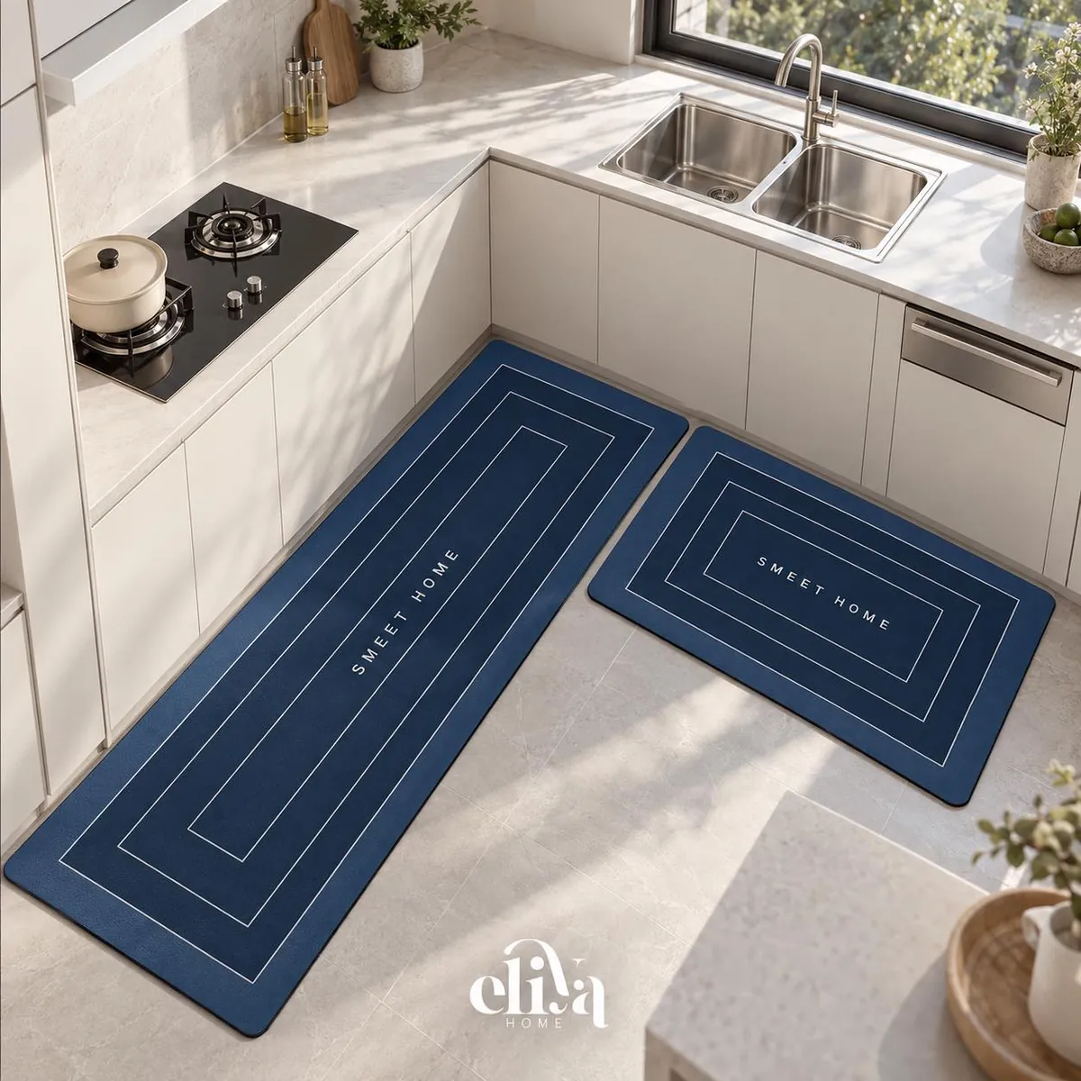 Turkish Double Door Mat Set