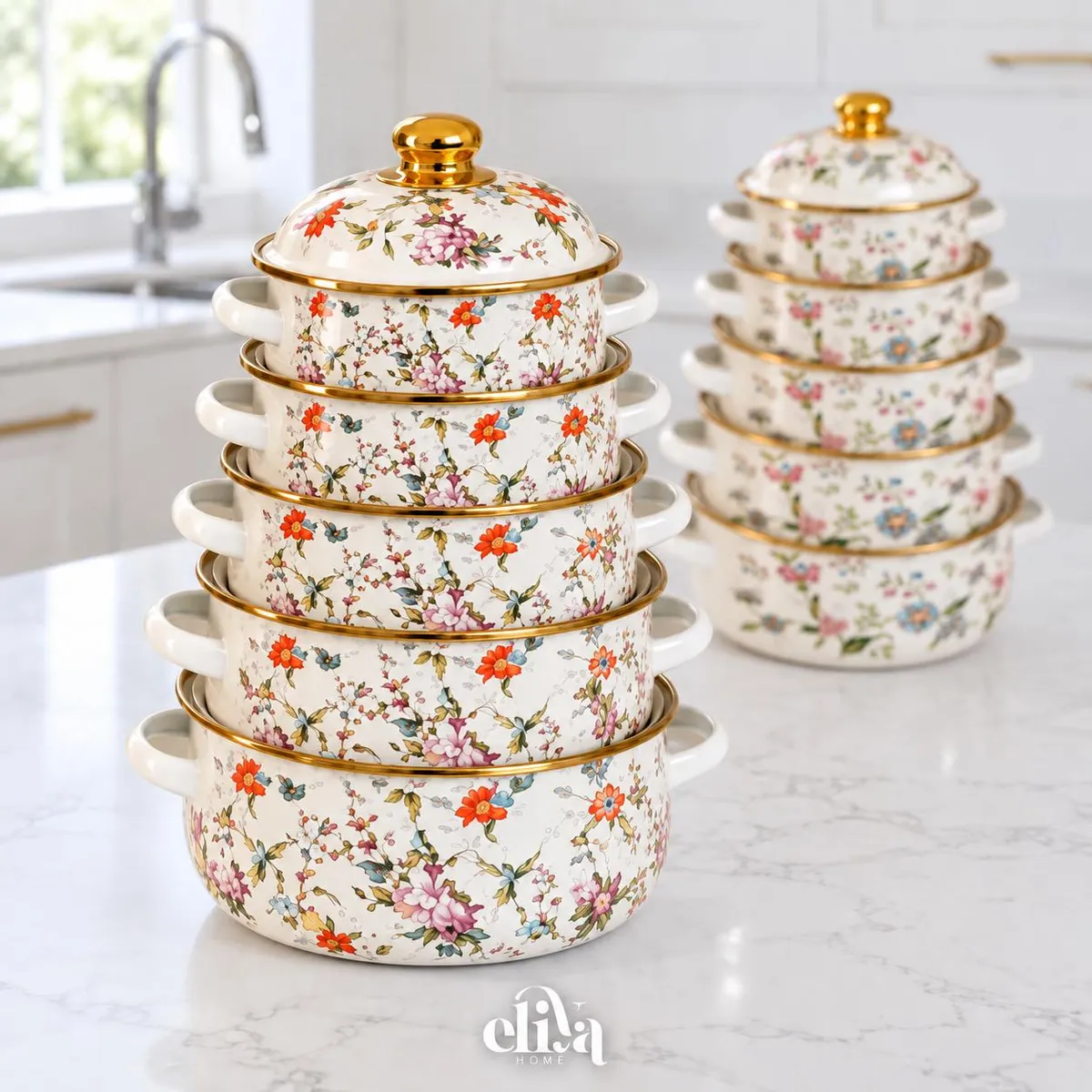 5-Piece Heavy Metal Pot Set