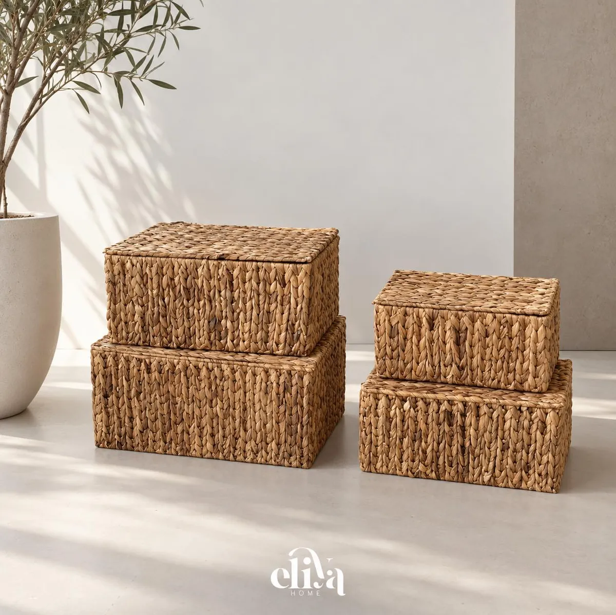 Original Wicker Basket Set (4 Pieces)