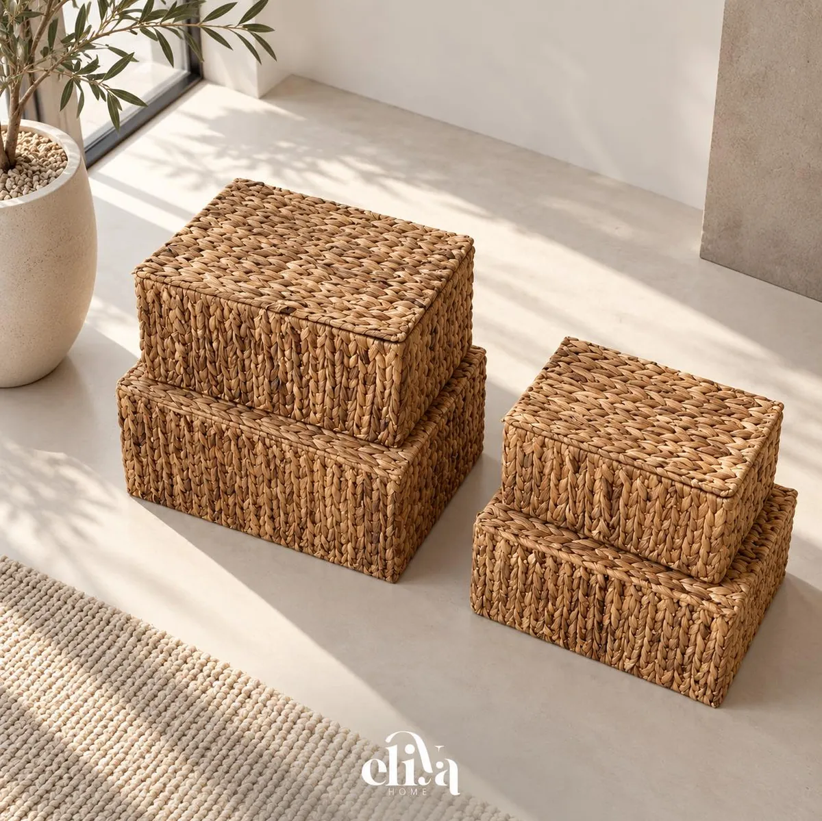 Original Wicker Basket Set (4 Pieces)