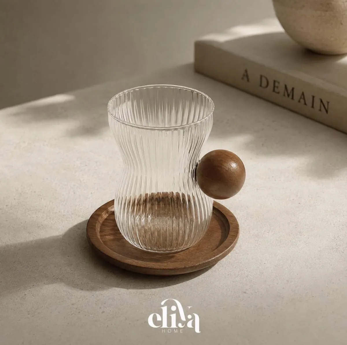 Glass Cup Set with Kettle and Teapot