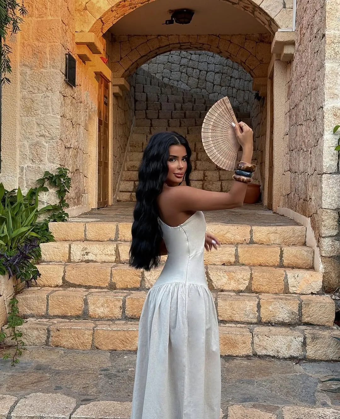 White One-Shoulder Maxi Dress
