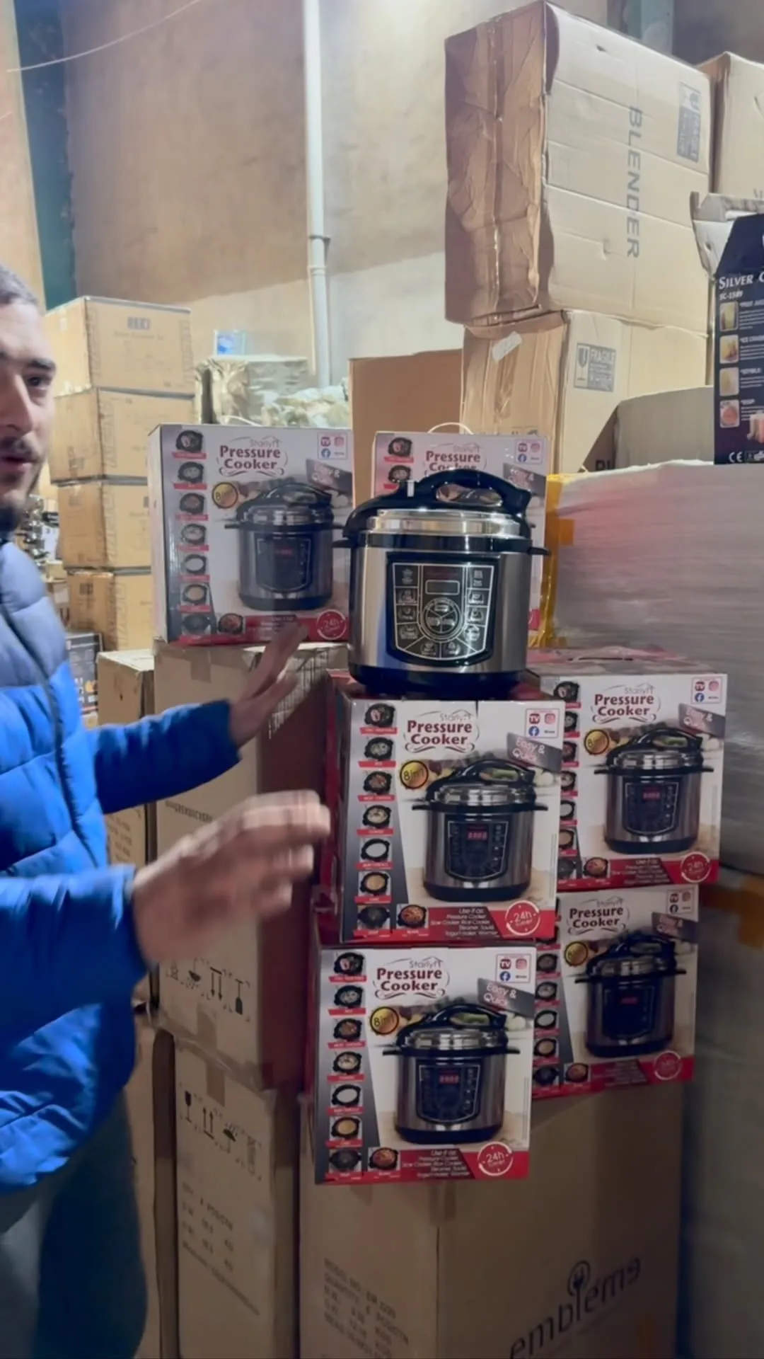 Original Steel Pressure Cooker / Steam Pot - 6 Liters
