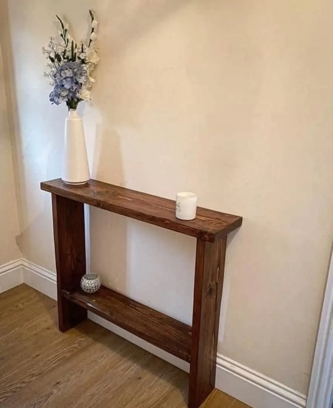 Custom Natural Wood Wall Shelves