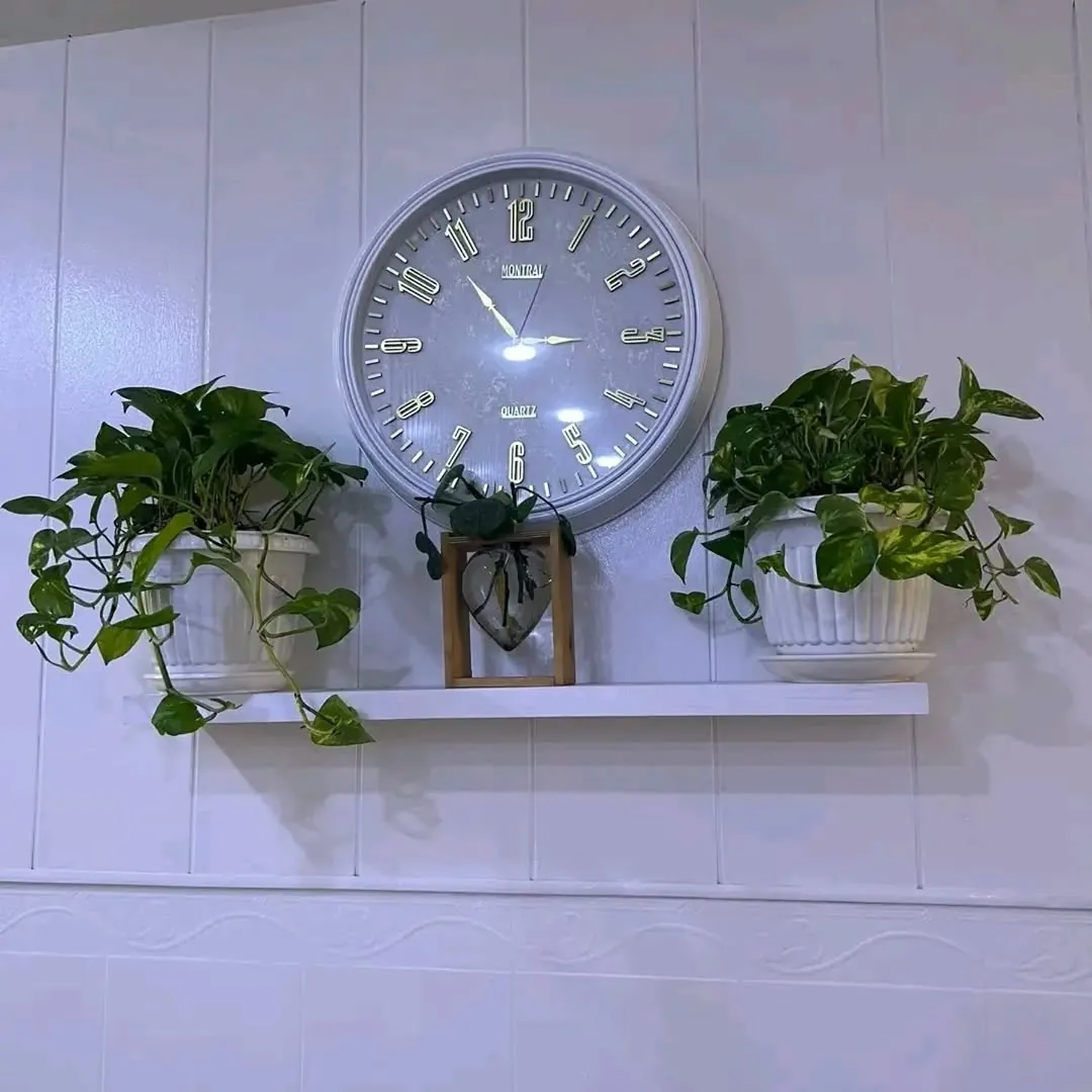 Custom Natural Wood Floating Shelves