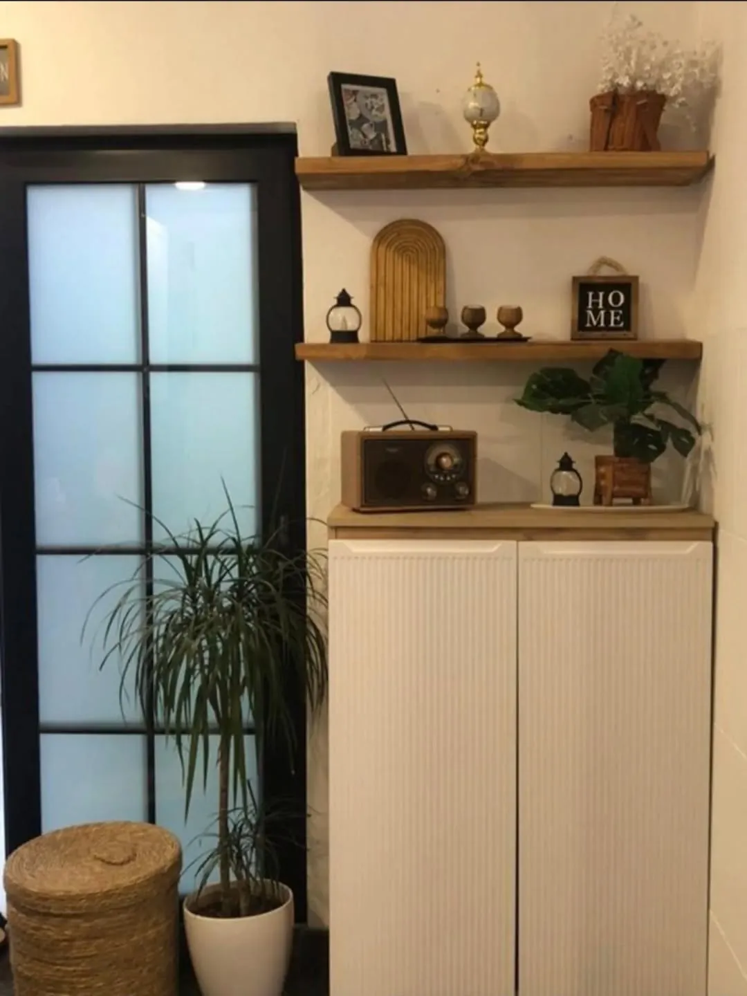 Custom Natural Wood Wall Shelves