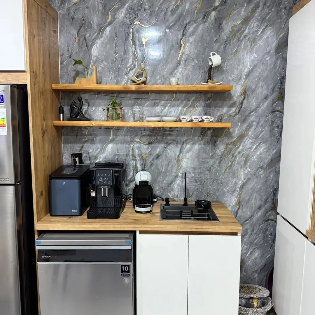 Custom Wooden Corner Shelves