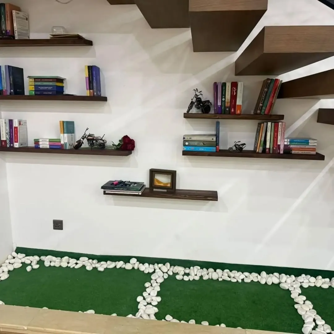 Custom Natural Wood Shelves