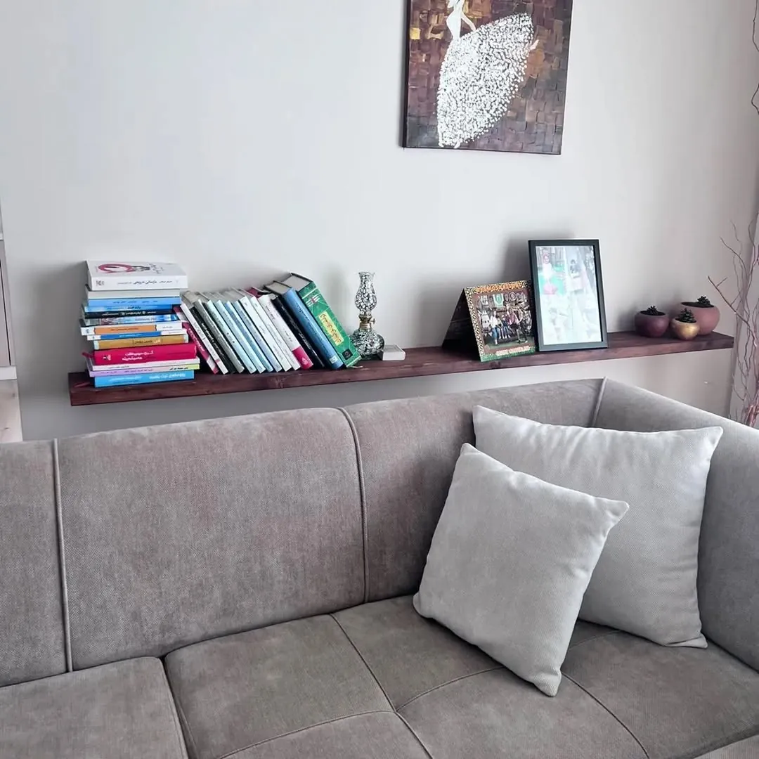Custom Natural Wood Shelves