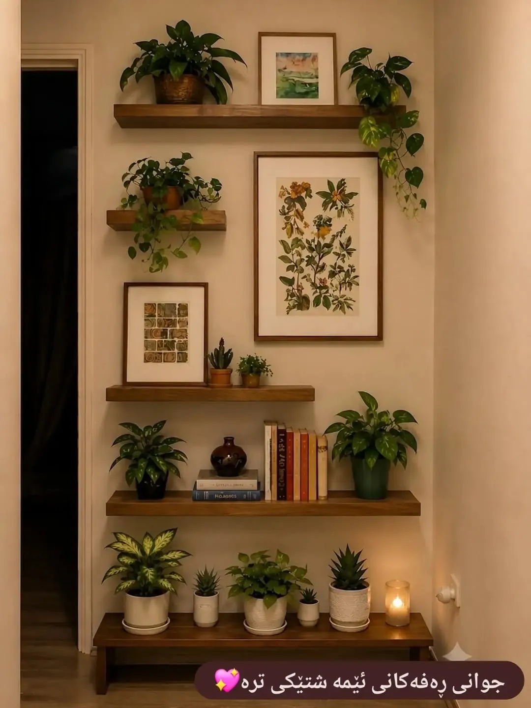 Natural Wood Decorative Shelves
