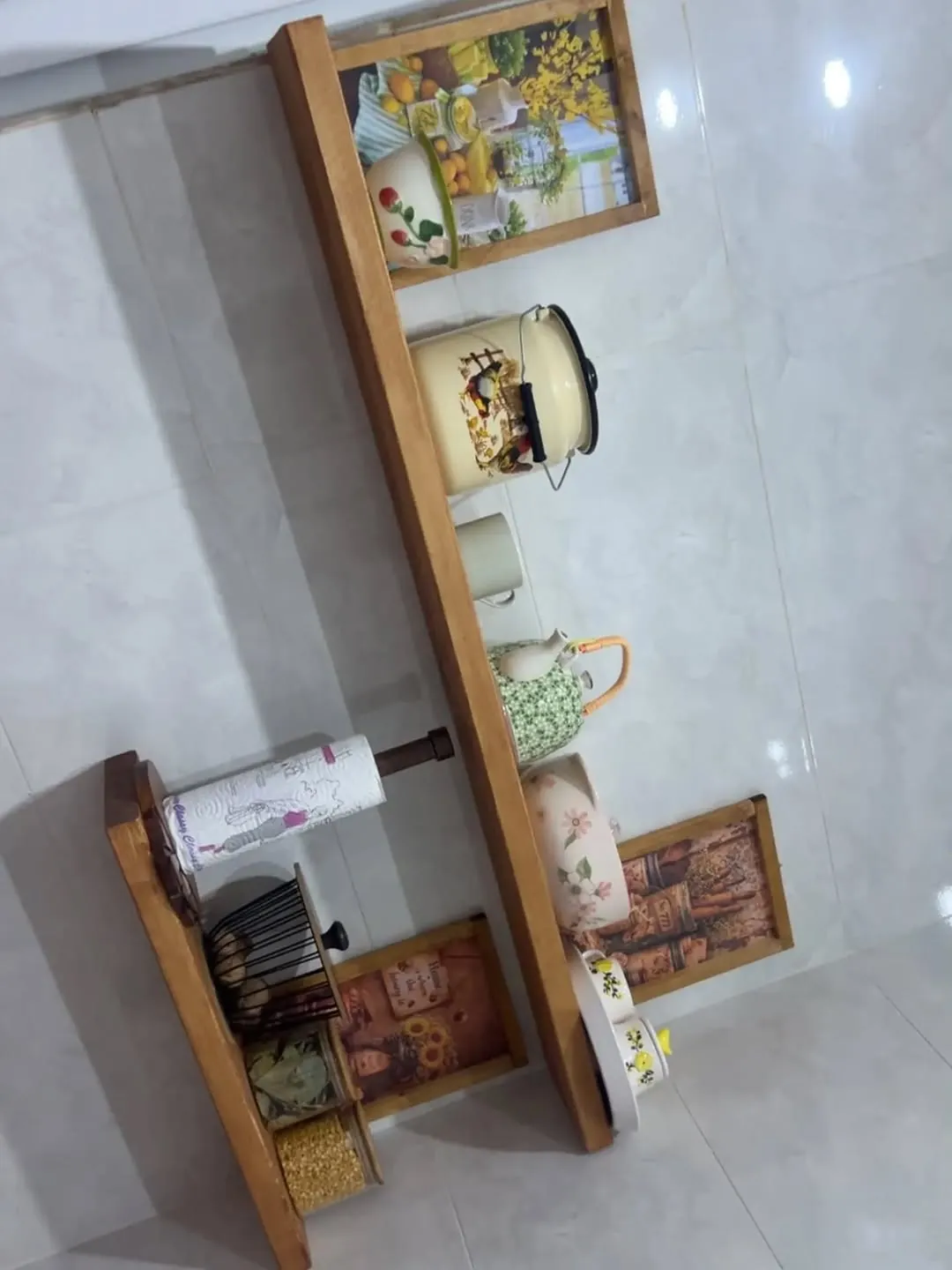 Natural Wood Decorative Shelves