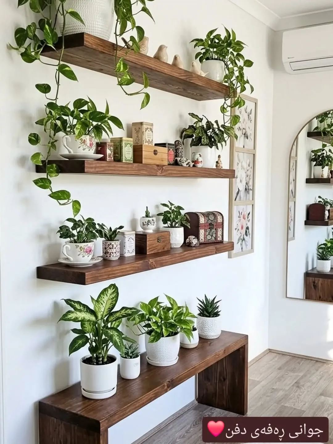 Natural Wood Decorative Shelves