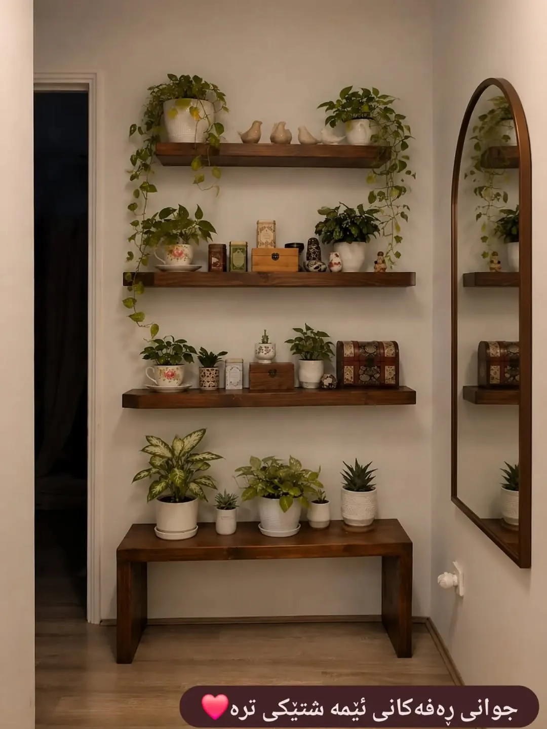 Natural Wood Decorative Shelves