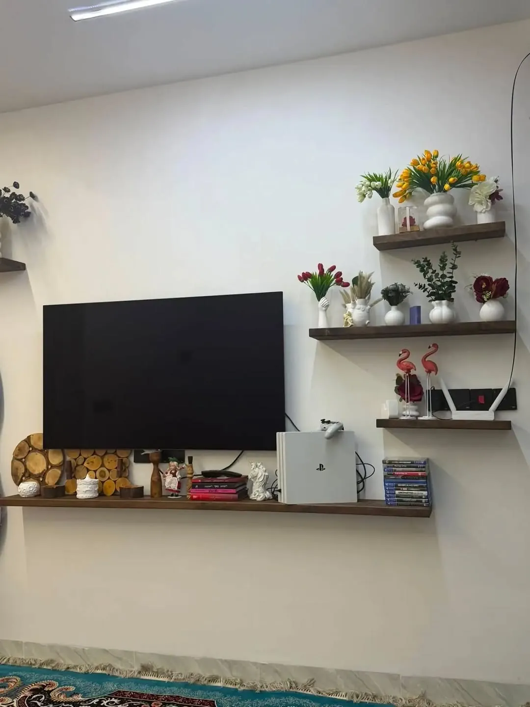 Natural Wood Decorative Shelves