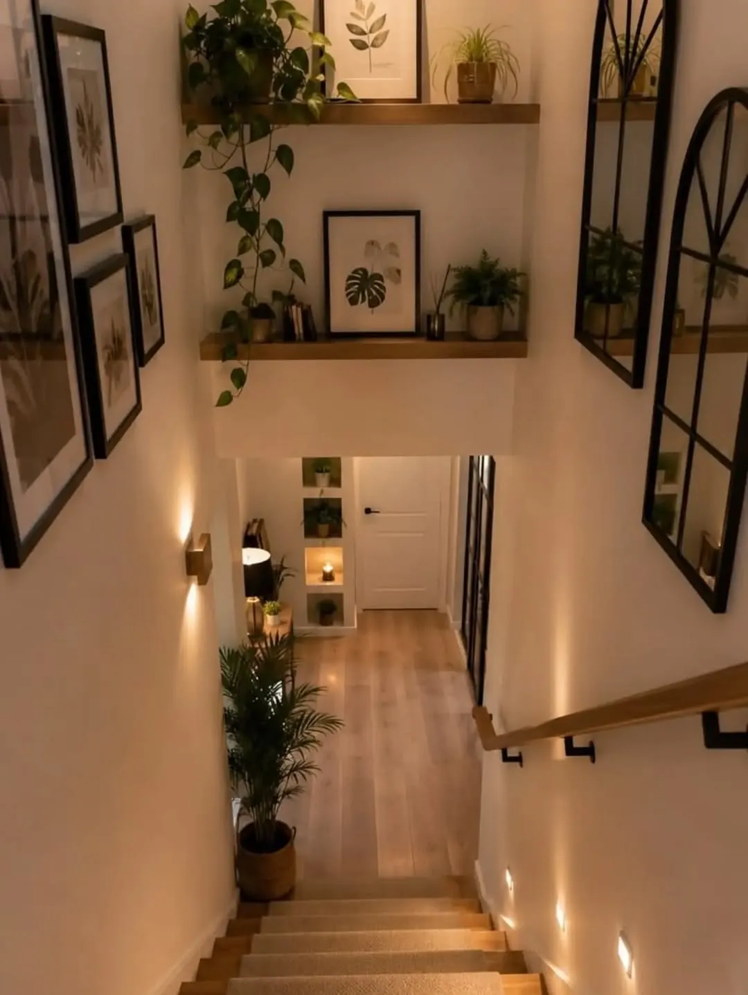 Custom Natural Wood Decorative Wall Shelves