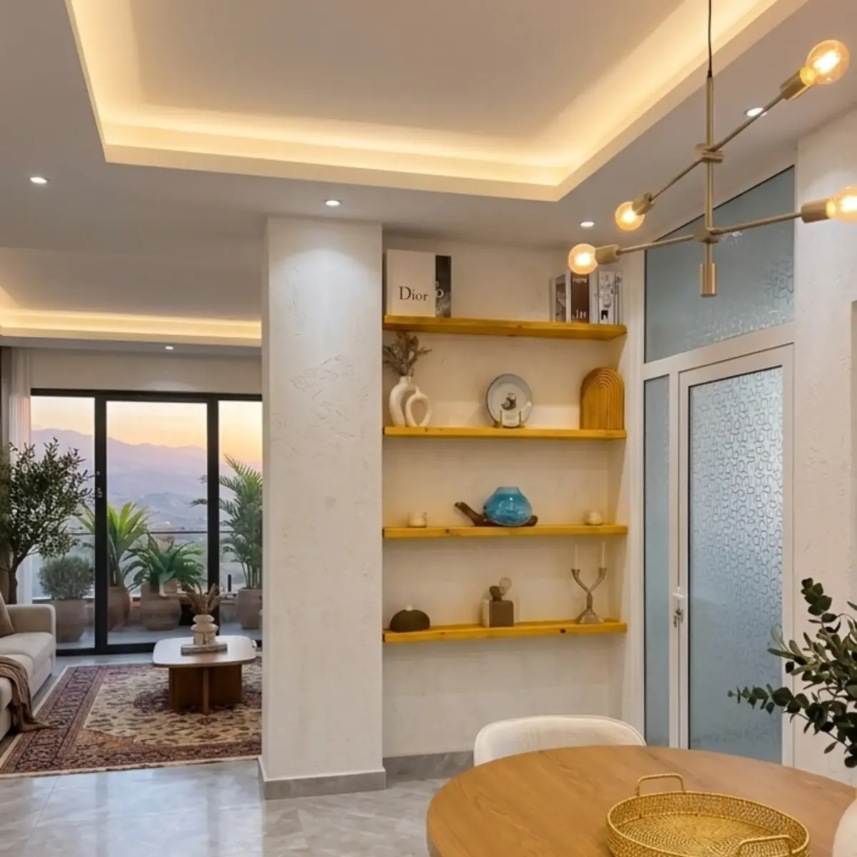 Natural Wood Decorative Shelves