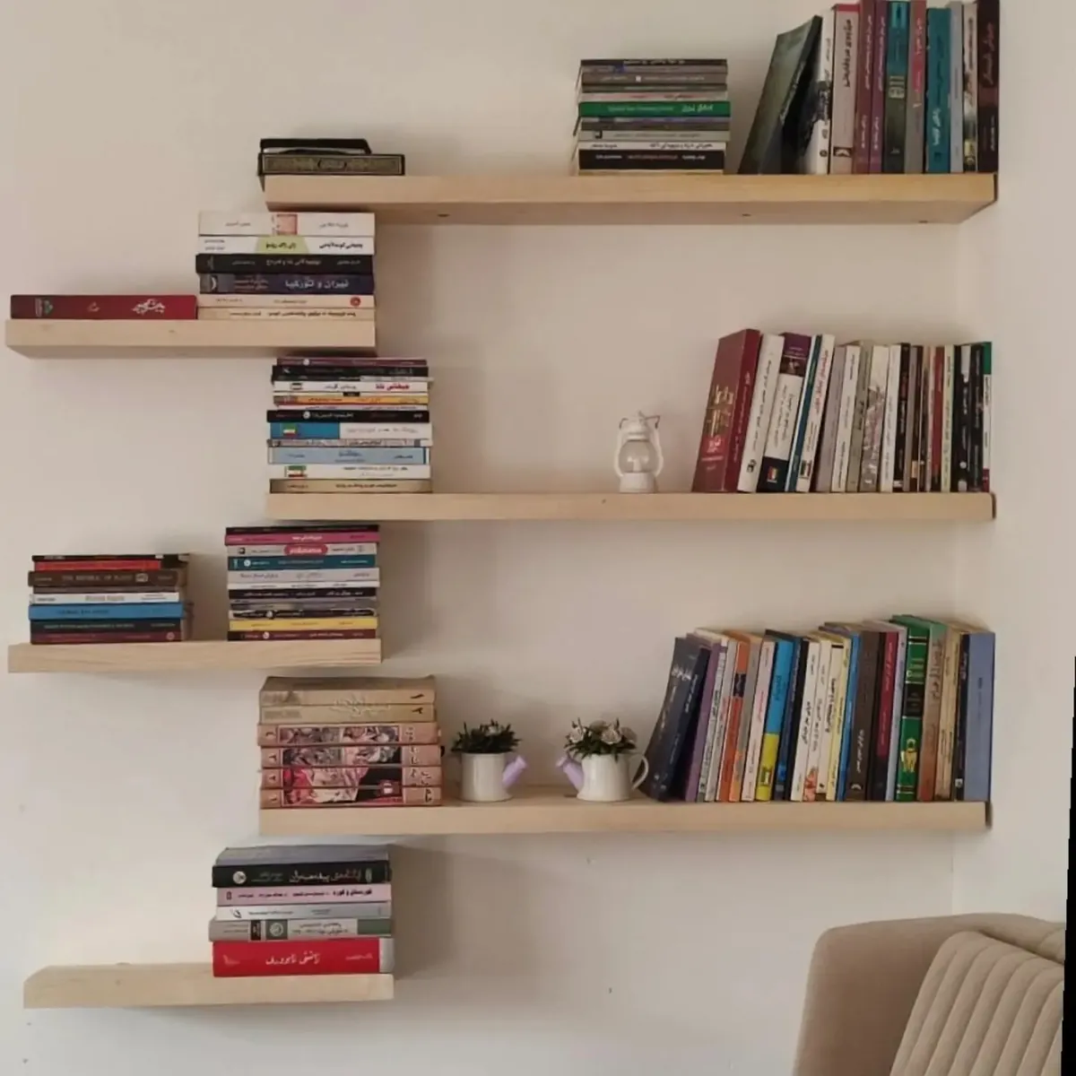 Natural Wood Decorative Shelves