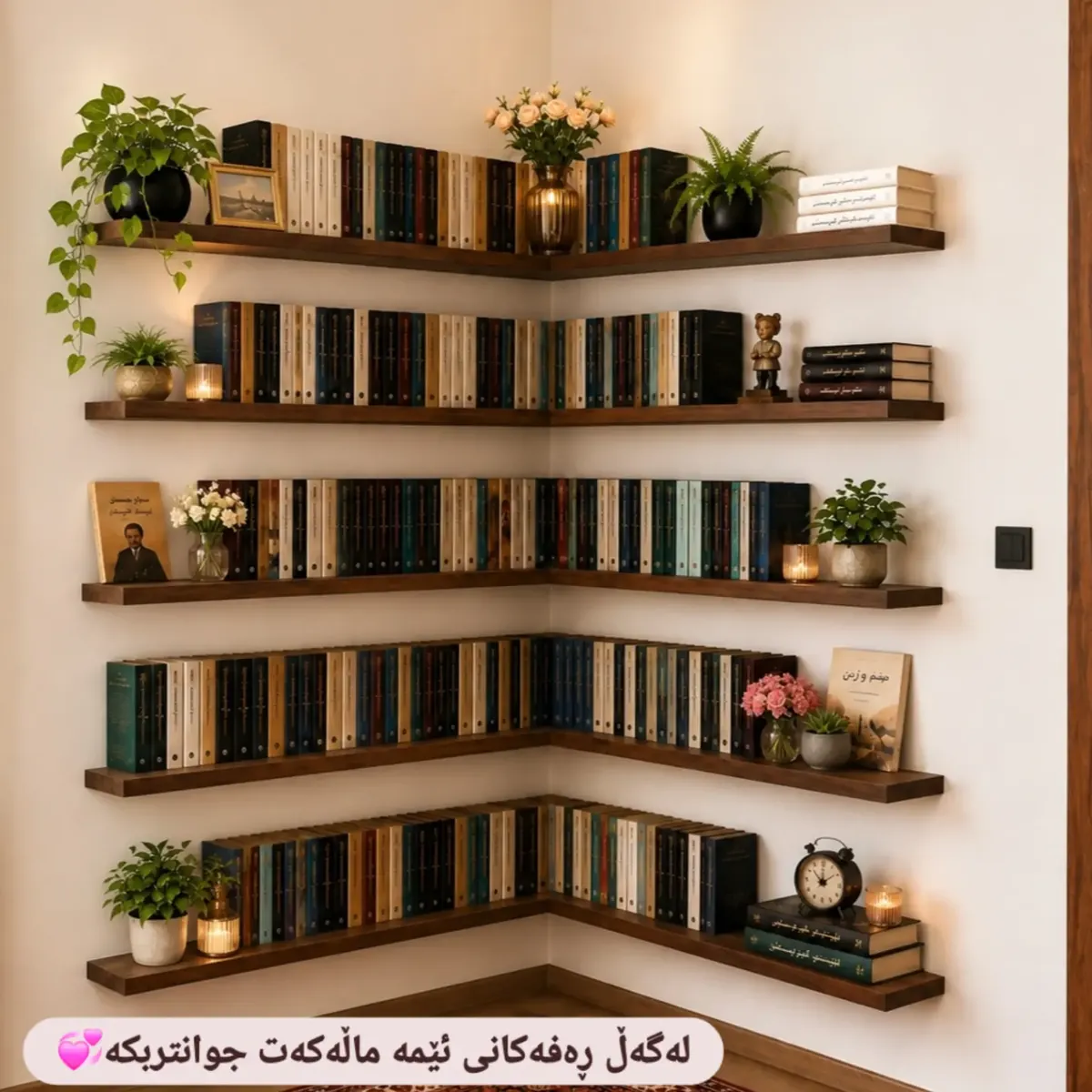 Natural Wood Decorative Shelves