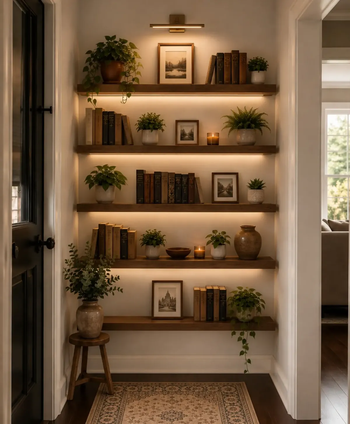 Natural Wood Decorative Shelves