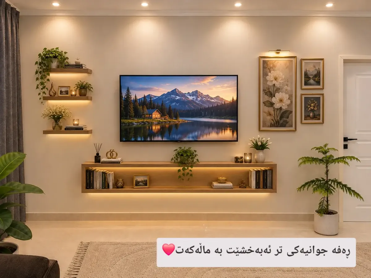 Natural Wood Decorative Shelves
