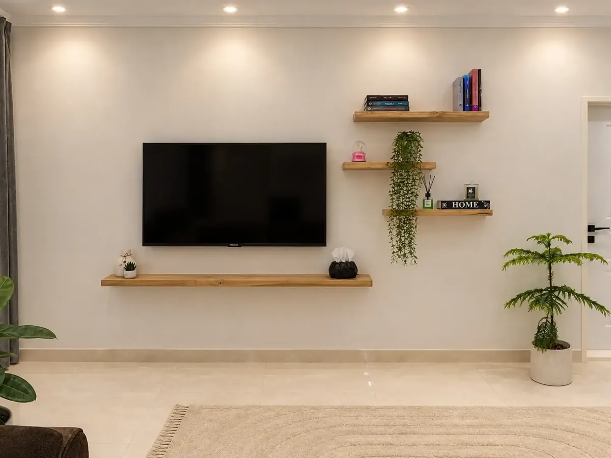 Natural Wood Decorative Shelves